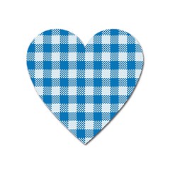 Plaid Pattern Heart Magnet by ValentinaDesign