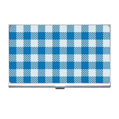 Plaid Pattern Business Card Holders by ValentinaDesign