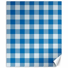 Plaid Pattern Canvas 8  X 10  by ValentinaDesign