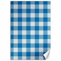 Plaid Pattern Canvas 12  X 18   by ValentinaDesign