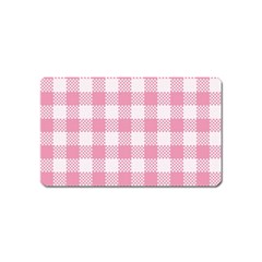 Plaid Pattern Magnet (name Card) by ValentinaDesign