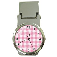 Plaid Pattern Money Clip Watches by ValentinaDesign