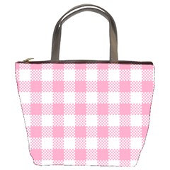 Plaid Pattern Bucket Bags by ValentinaDesign