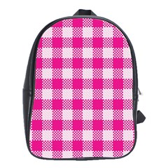 Plaid Pattern School Bags(large)  by ValentinaDesign