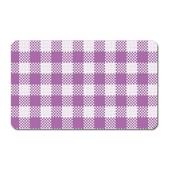 Plaid Pattern Magnet (rectangular) by ValentinaDesign