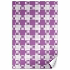 Plaid Pattern Canvas 24  X 36 