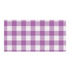 Plaid pattern Satin Wrap