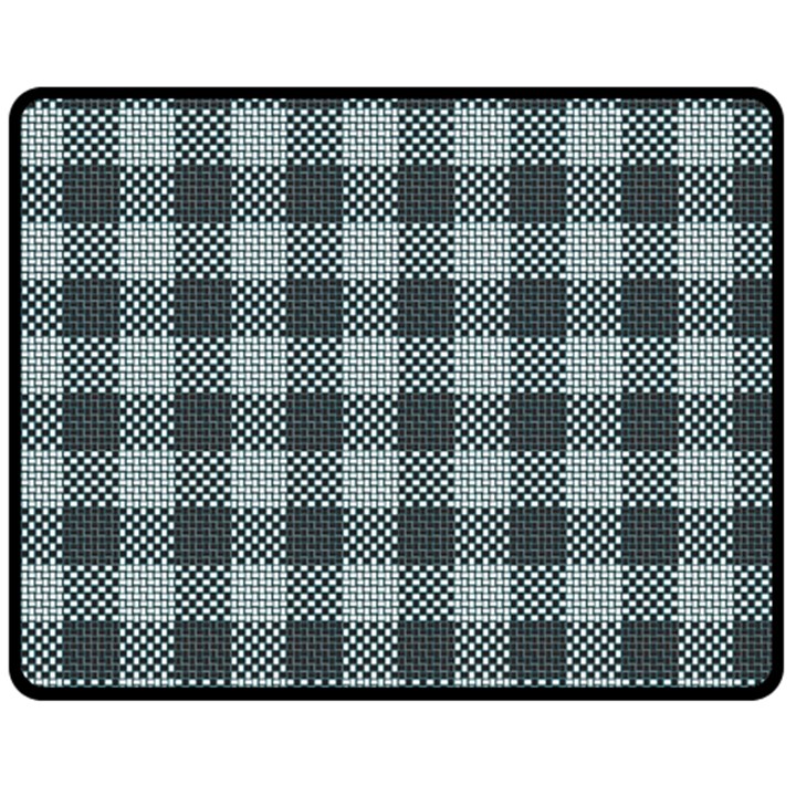 Plaid pattern Double Sided Fleece Blanket (Medium) 