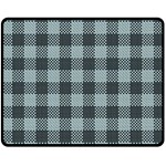 Plaid pattern Double Sided Fleece Blanket (Medium)  58.8 x47.4  Blanket Back