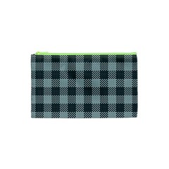 Plaid Pattern Cosmetic Bag (xs) by ValentinaDesign