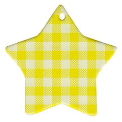 Plaid Pattern Ornament (star)