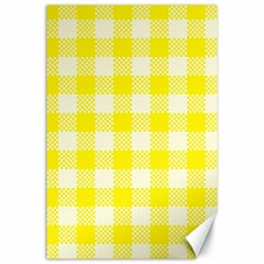 Plaid Pattern Canvas 24  X 36 