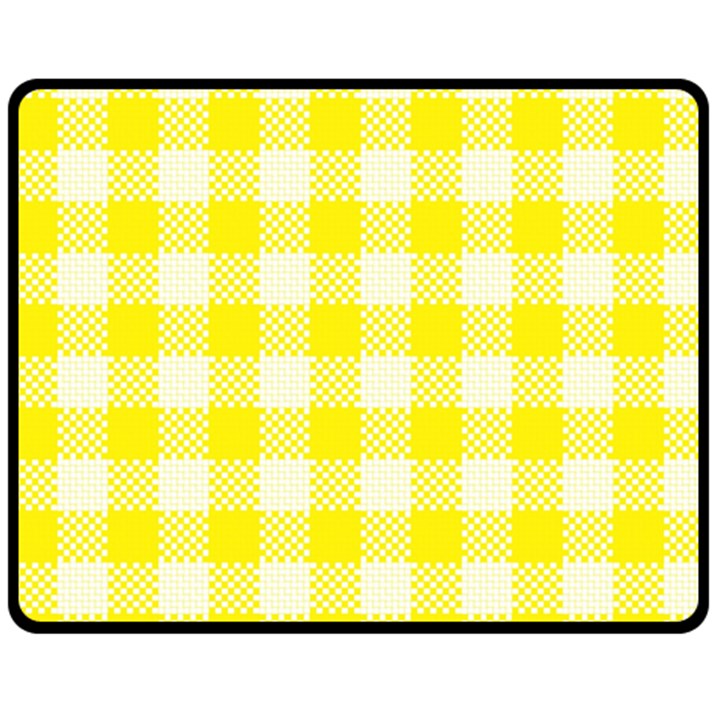 Plaid pattern Double Sided Fleece Blanket (Medium) 