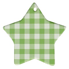 Plaid Pattern Ornament (star)