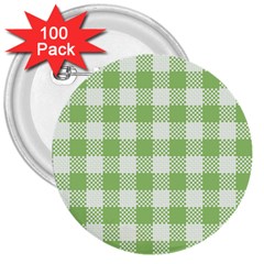 Plaid Pattern 3  Buttons (100 Pack)  by ValentinaDesign