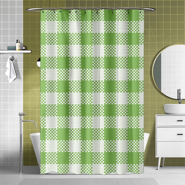 Plaid pattern Shower Curtain 48  x 72  (Small) 