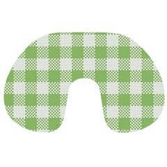 Plaid Pattern Travel Neck Pillows by ValentinaDesign