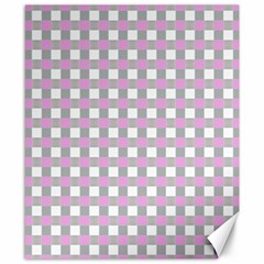 Plaid Pattern Canvas 8  X 10  by ValentinaDesign