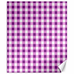 Plaid Pattern Canvas 8  X 10  by ValentinaDesign