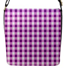 Plaid Pattern Flap Messenger Bag (s) by ValentinaDesign