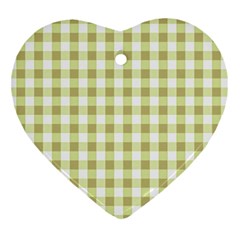 Plaid Pattern Ornament (heart) by ValentinaDesign