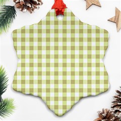 Plaid Pattern Ornament (snowflake) by ValentinaDesign