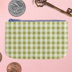 Plaid Pattern Large Coin Purse by ValentinaDesign