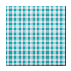 Plaid Pattern Tile Coasters by ValentinaDesign