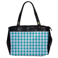 Plaid Pattern Office Handbags by ValentinaDesign