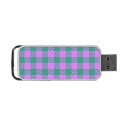 Plaid Pattern Portable Usb Flash (one Side) by ValentinaDesign