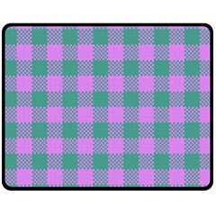 Plaid Pattern Double Sided Fleece Blanket (medium)  by ValentinaDesign