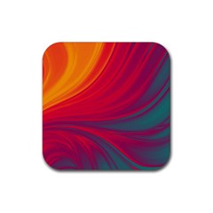 Colors Rubber Coaster (square)  by ValentinaDesign