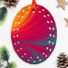 Colors Oval Filigree Ornament (two Sides)