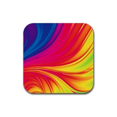 Colors Rubber Coaster (square)  by ValentinaDesign