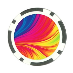 Colors Poker Chip Card Guard by ValentinaDesign