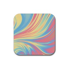 Colors Rubber Coaster (square)  by ValentinaDesign