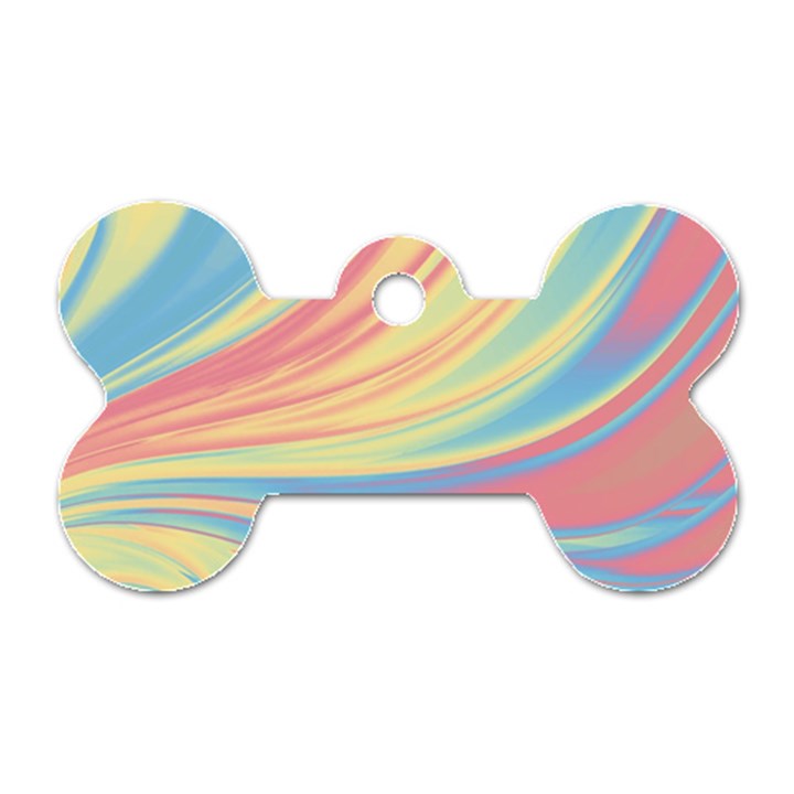 Colors Dog Tag Bone (Two Sides)