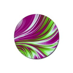 Colors Rubber Coaster (round)  by ValentinaDesign