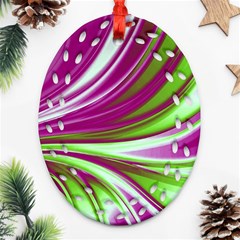 Colors Oval Filigree Ornament (two Sides) by ValentinaDesign