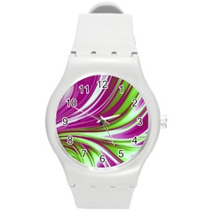 Colors Round Plastic Sport Watch (m) by ValentinaDesign