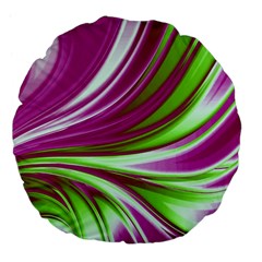 Colors Large 18  Premium Flano Round Cushions by ValentinaDesign