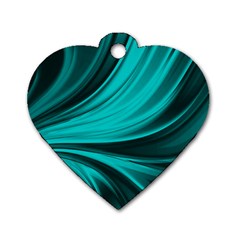 Colors Dog Tag Heart (One Side)