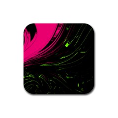 Colors Rubber Square Coaster (4 Pack)  by ValentinaDesign