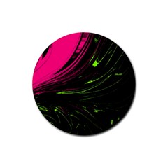 Colors Rubber Coaster (round)  by ValentinaDesign