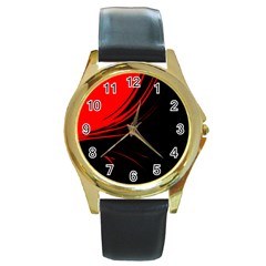 Colors Round Gold Metal Watch