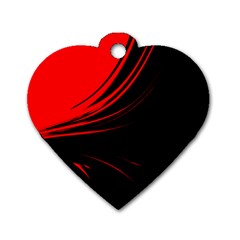 Colors Dog Tag Heart (One Side)