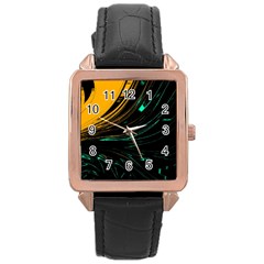 Colors Rose Gold Leather Watch 