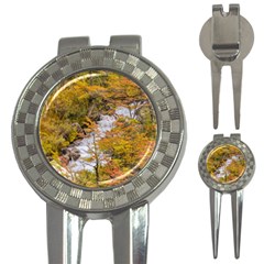 Colored Forest Landscape Scene, Patagonia   Argentina 3-in-1 Golf Divots by dflcprints