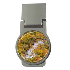 Colored Forest Landscape Scene, Patagonia   Argentina Money Clips (round)  by dflcprints