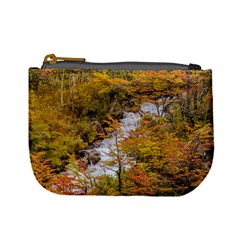 Colored Forest Landscape Scene, Patagonia   Argentina Mini Coin Purses by dflcprints